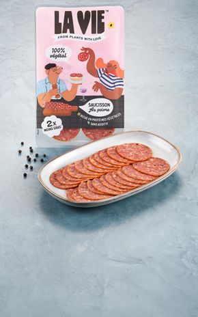Le Saucisson au poivre tranché vegan "La Vie"