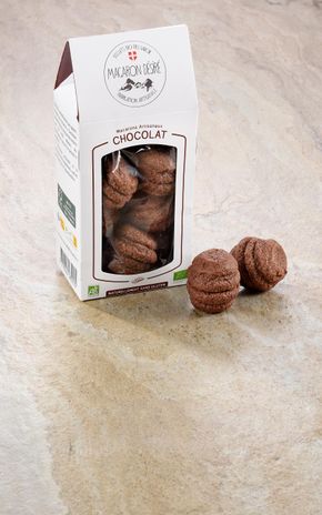 Les Macarons artisanaux chocolat BIO et sans gluten