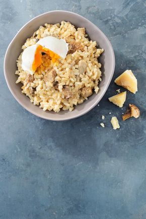 Le Risotto pleurote œuf mollet "Aussitôt Bon"