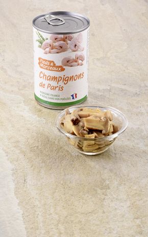Les Morceaux et pieds de Champignons de Paris