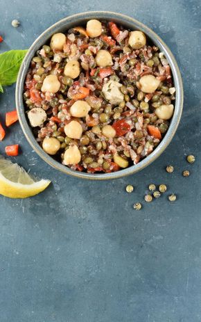 La Salade lentilles vertes et tofu BIO