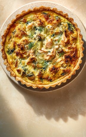 La Quiche à la truite et aux poireaux