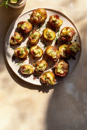 Les Pommes de terre farcies au bacon