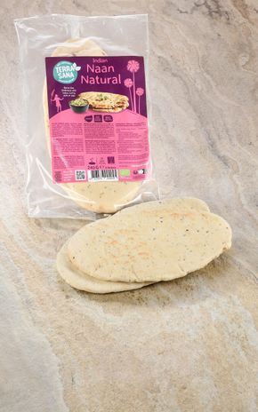 Les Pains naan nature BIO