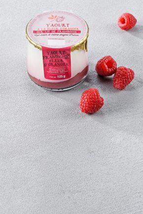 Le Yaourt fleur d'oranger framboise
