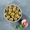 Les Olives vertes dénoyautées à l'ail