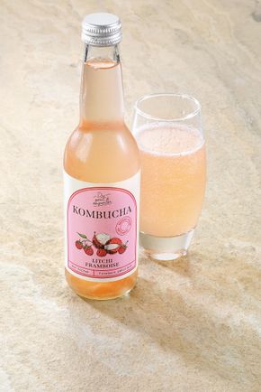 Le Kombucha litchi framboise