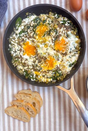 La Chakchouka épinards, poireaux, zaatar
