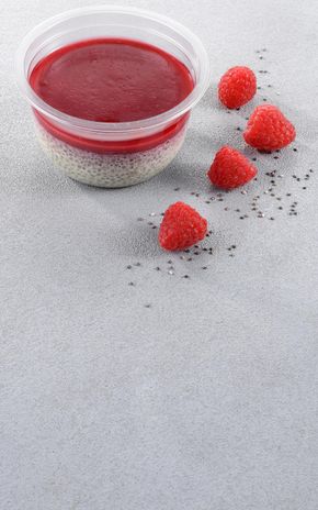 Le Pudding de chia matcha et framboise