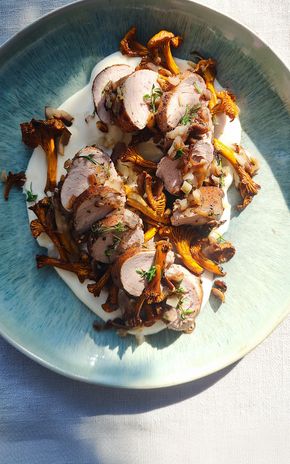 Filet mignon de porc aux chanterelles