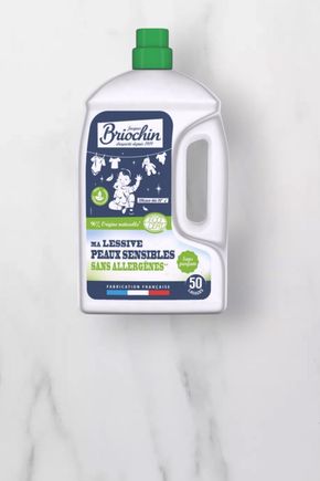 La Lessive liquide peaux sensibles sans allergène "Briochin"
