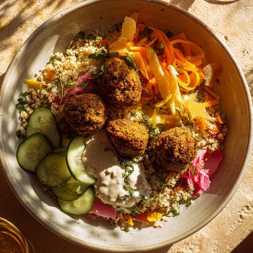 La Salade boulgour falafel