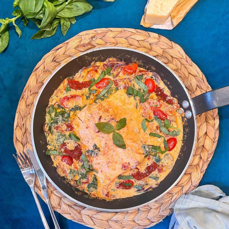 Le Saumon crémeux à la toscane
