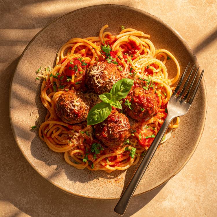 Les Spaghetti aux boulettes à l’italienne