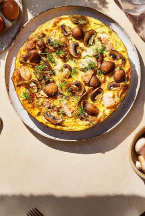 La Frittata aux champignons et au poulet